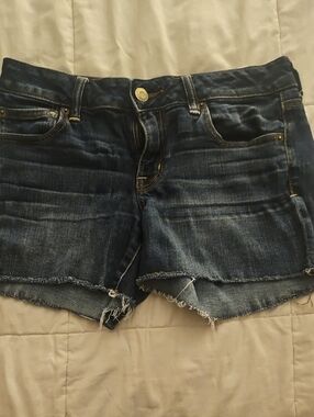 Dark Wash Denim Cutoff Shorts